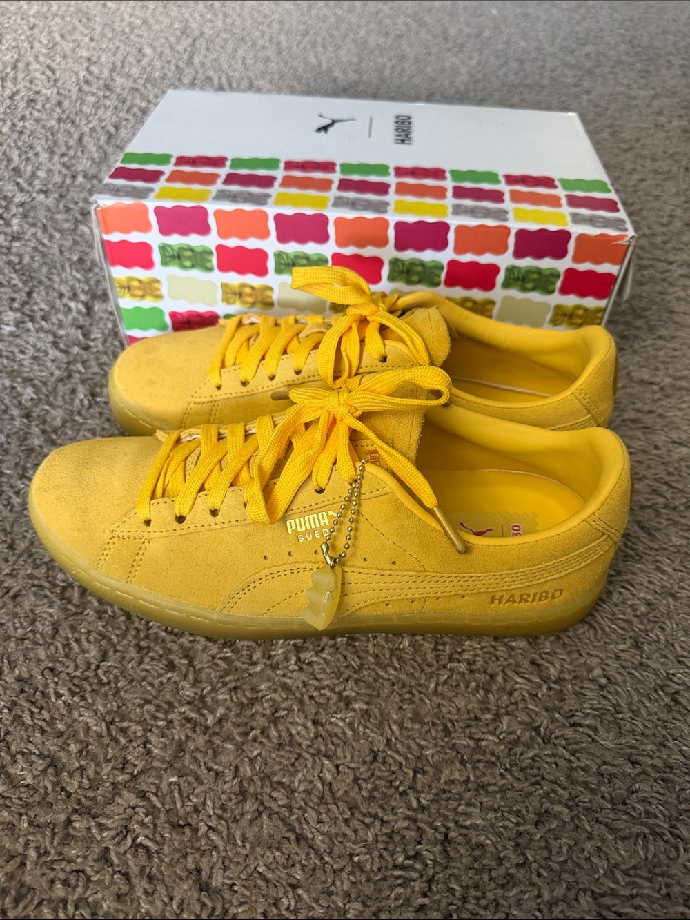 PUMA Kids' Yellow Suede Haribo Sneakers